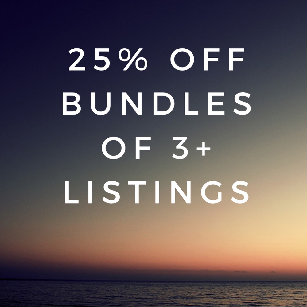 25% Closet Discount on 3+ Listings!